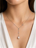 Collier Comete Femme in Or blanc Perla GLP352 - GLP352